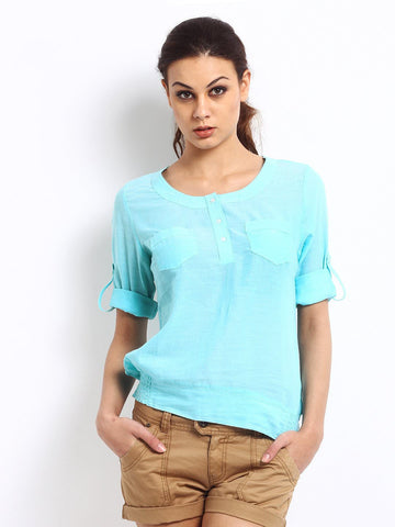 AQUA BLUE TOP