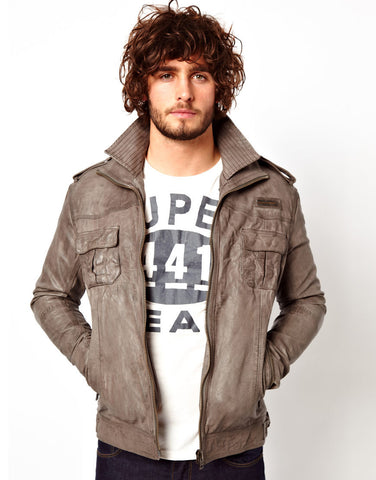 Superdry Leather Jacket